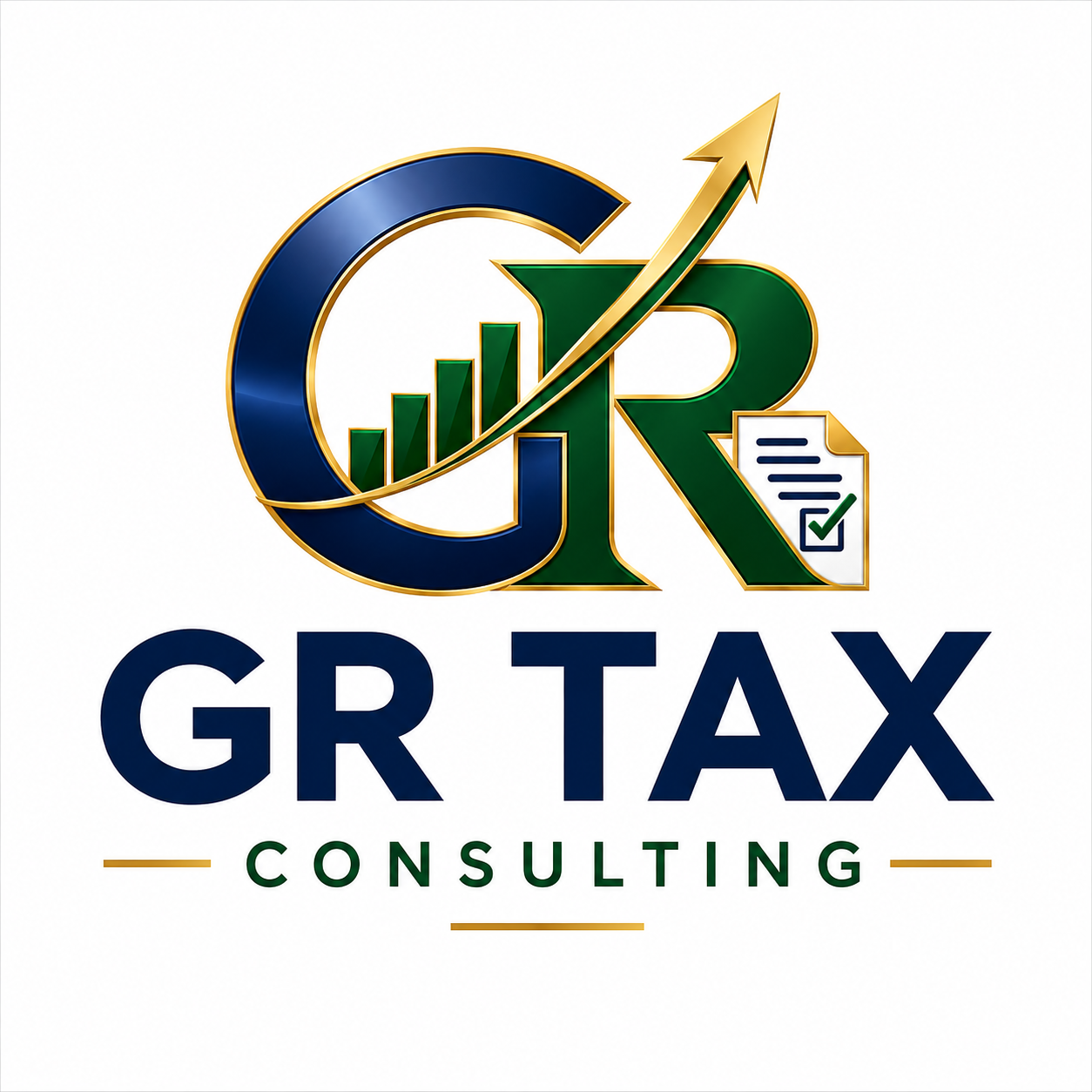 GR TAX CONSULTING logo